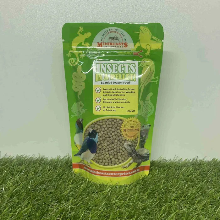 Minibeasts - Bearded Dragon Food 125g - Insects in a Pellet!