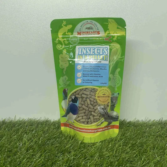 Minibeasts - Blue Tongue 125g - Insects in a Pellet!